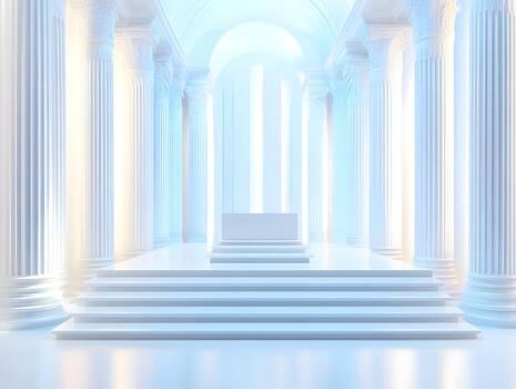 Digital Rendering of Classical Hall with Raised Platform photo