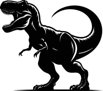 Ancient predator T-rex isolated on bright white background vector