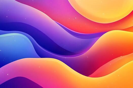 Abstract Wave Pattern with Gradient Color Transitions photo