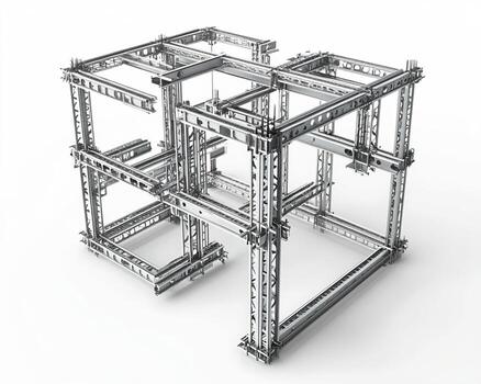 Three-Dimensional Metallic Framework Structure photo