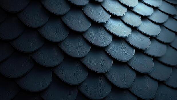 A dark blue background with many scales photo