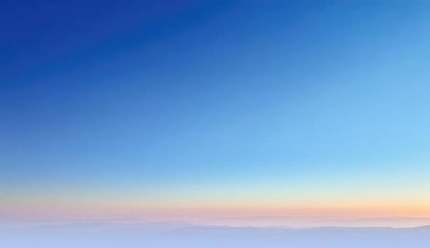 A blue sky with a mountain range in the background photo