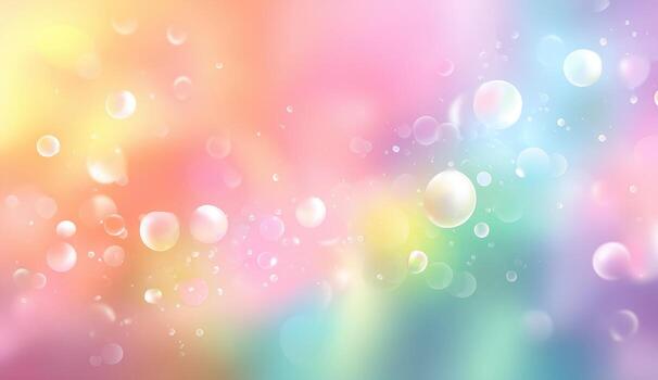 Colorful bubbles on a colorful background photo