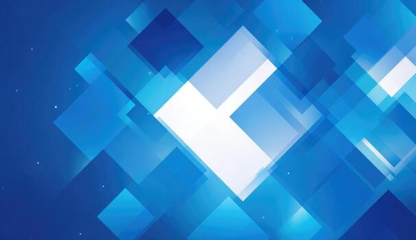 A blue background with white squares photo