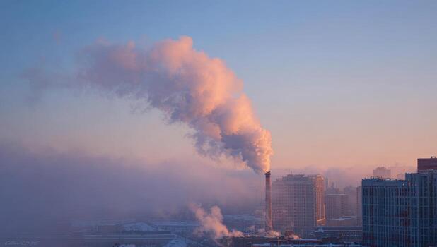 A smoke stack on a building photo