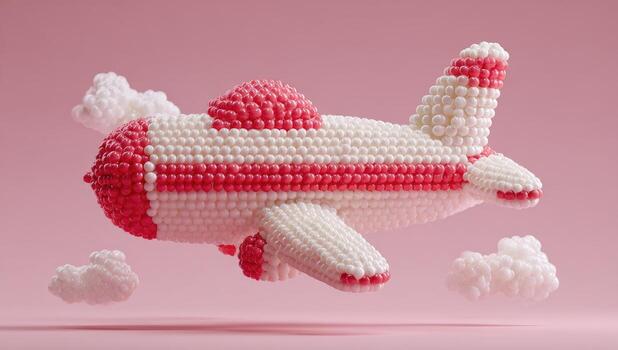 un pastel hecho a Mira me gusta un avión es volador en el aire foto