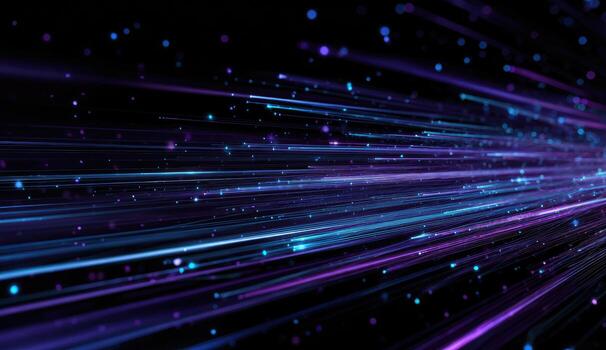 A purple and blue background with many lights photo