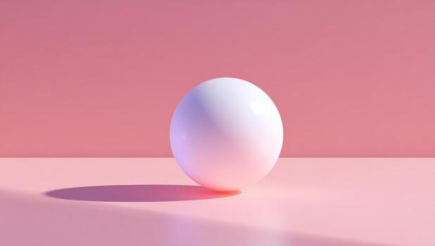An egg on a pink background with a shadow photo
