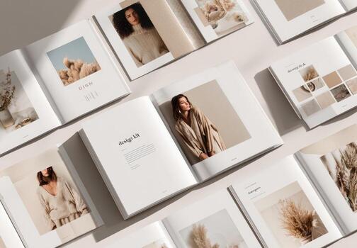 A book with photos and text on it