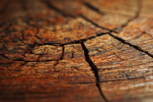 A close up of a piece of wood with a crack photo