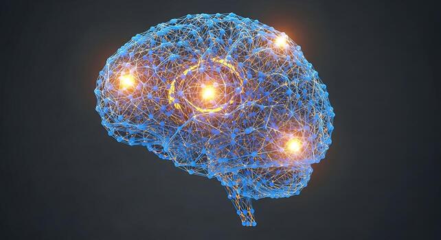 Digital Brain Networked Intelligence Artificial Intelligence and Cognitive Computing Visualization photo