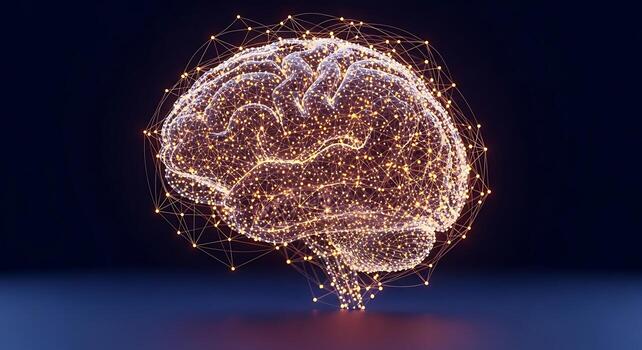 Artificial Intelligence Brain Network Concept Neural Connections and Cognitive Computing photo