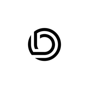 A modern and elegant Db or bD logo, symbolizing professional excellence. Perfect for digital branding or business consulting. vector