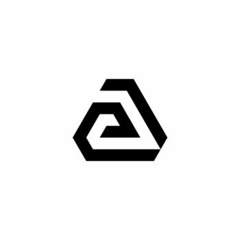 A modern and elegant 'a' logo using negative space. Perfect for tech startups, data analytics, or innovative architecture firms. vector