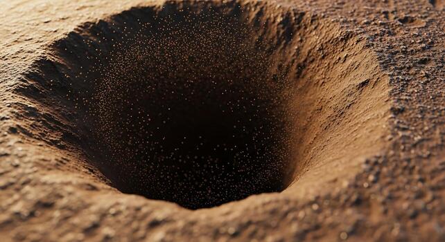 Abstract Earth Hole Textured Macro Shot Modern Background photo