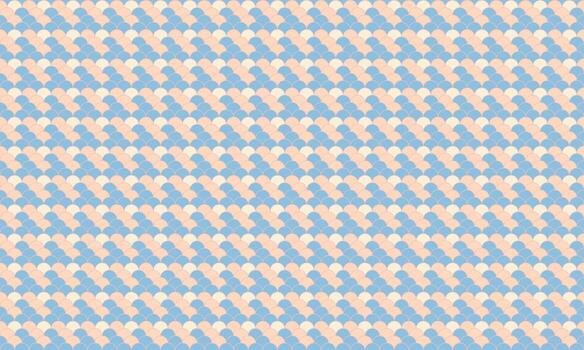 Serene pastel blue and peach abstract geometric pattern. Ideal for backgrounds, textiles, or website designs. vector