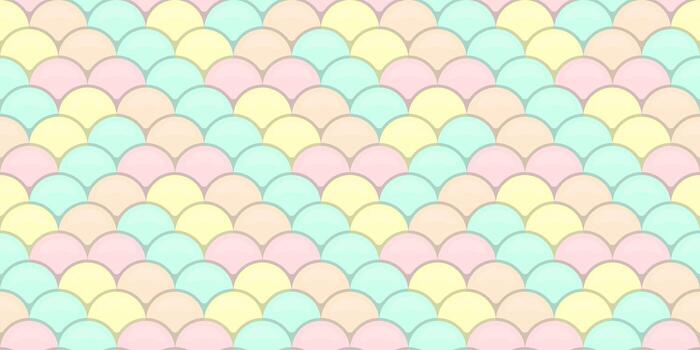 Sweet pastel scales pattern. Perfect for backgrounds, textiles, or feminine designs. This cheerful, repeating pattern evokes feelings of calm and joy. Ideal for websites, branding, and invitations. vector