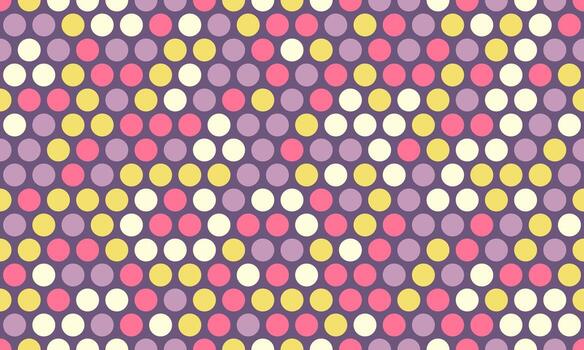 Vibrant pastel polka dot pattern. Perfect for textile design, website backgrounds, or playful branding. This cheerful, repeating design evokes feelings of happiness and fun. vector