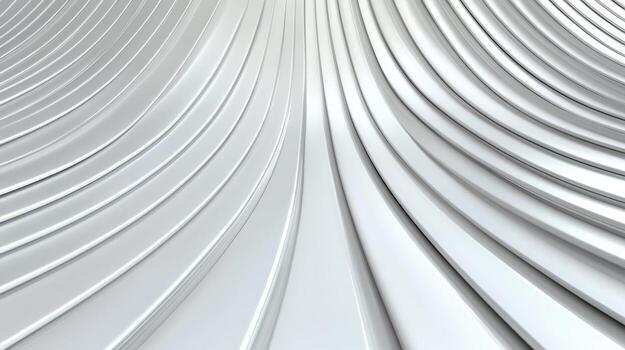 A 3d rendering of a curved metal wall photo