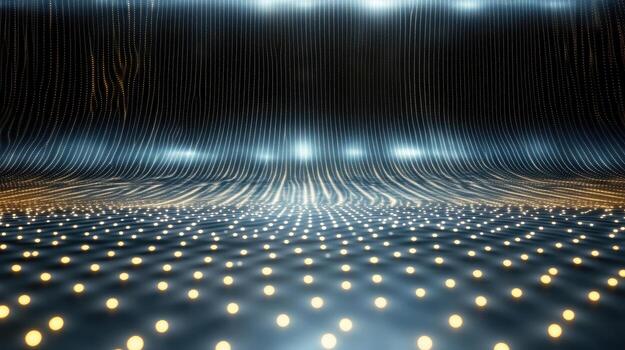 Abstract background with lights and dots photo