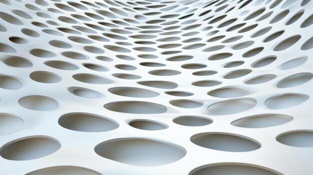 Abstract 3d mesh background with white holes photo