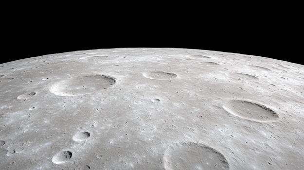 The moon with many small holes on it photo