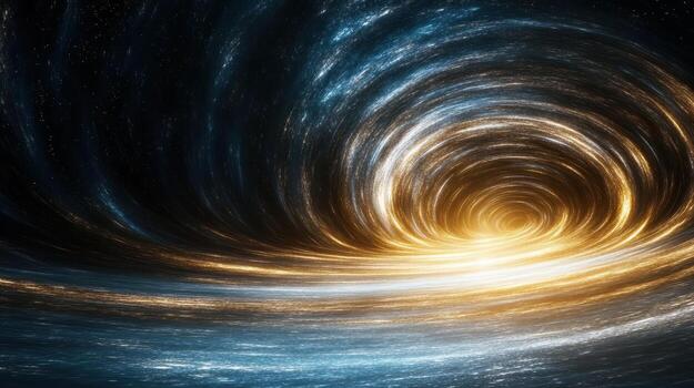 A vortex with a bright light in the center photo