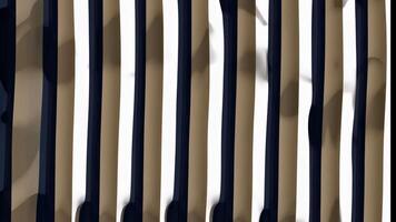 Abstract sequence of flowing lines in alternating colors creates a dynamic visual rhythm, showcasing the gradual transformation of shapes and shadows across the frames video