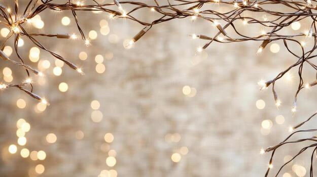 A frame with lights on it photo