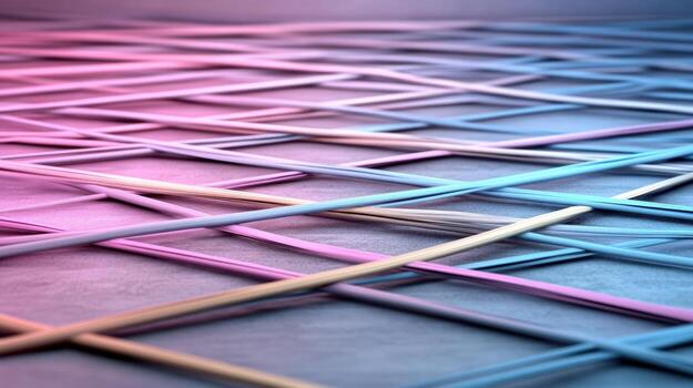 A 3d image of a colorful wire photo