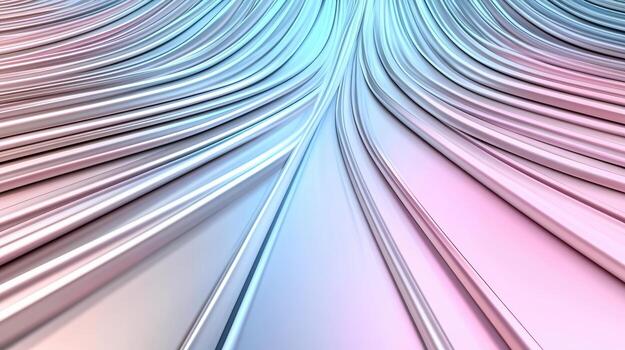 Smooth gradient lines create mesmerizing flow from teal to magenta, evoking sense of motion photo