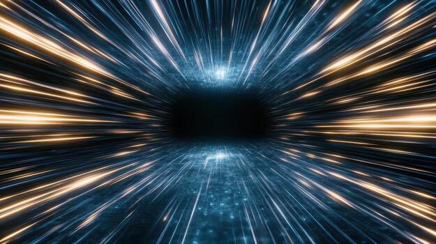 Abstract background of light and speed in a tunnel photo