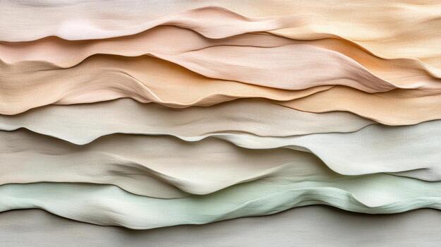 A wall with many different colored waves photo