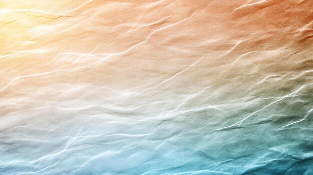 A blue and orange colored background with waves photo