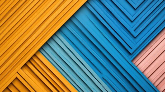 Colorful abstract background with diagonal lines photo