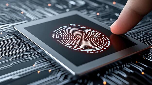 Fingerprint recognition technology in the future photo