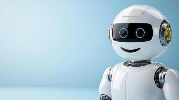 A robot with a smile on its face photo