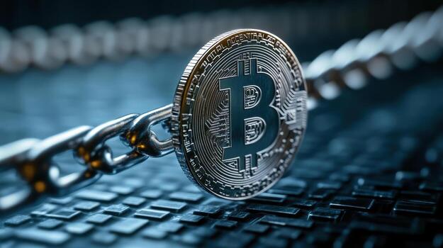 Bitcoin is a digital currency that is used to buy and sell goods and services online photo