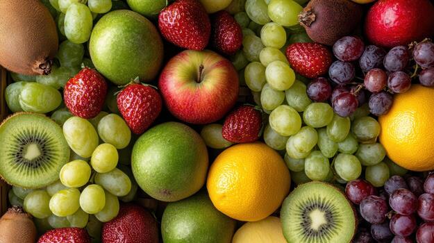 A bunch of different fruits photo