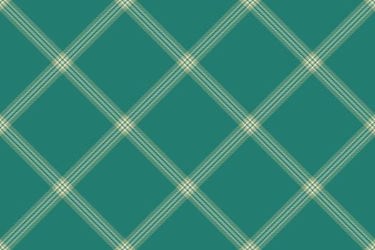 Elegant plaid pattern with teal backdrop. Versatile for textile design, backgrounds, or creative projects requiring a sophisticated, textured feel. vector