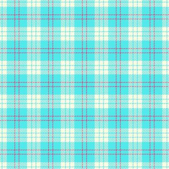 Classic plaid pattern. A seamless tartan design in soft turquoise, cream, and red, perfect for textile design, backgrounds, or adding a touch of retro style to projects. vector