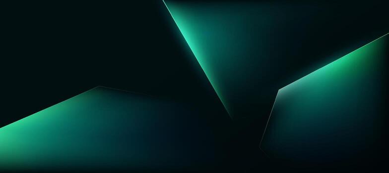 moderno resumen lujo bandera, resumen verde y negro polígono elegante antecedentes para marca presentación o producto anuncios bg vector