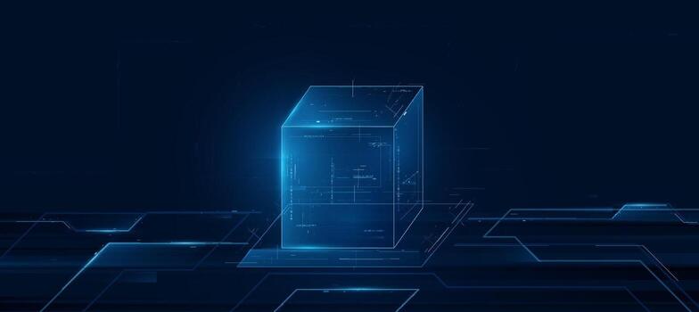 Data Center And Big Data Concept. Futuristic Technology Network vector