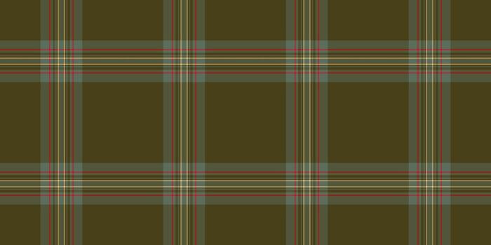 Classic plaid pattern with olive green ground. Seamless texture for textile design, backgrounds, or digital projects evoking a timeless, rustic aesthetic. vector