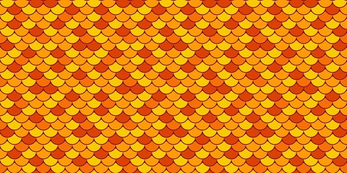 Vibrant orange and yellow scale pattern. Perfect for backgrounds, textiles, or website design. vector