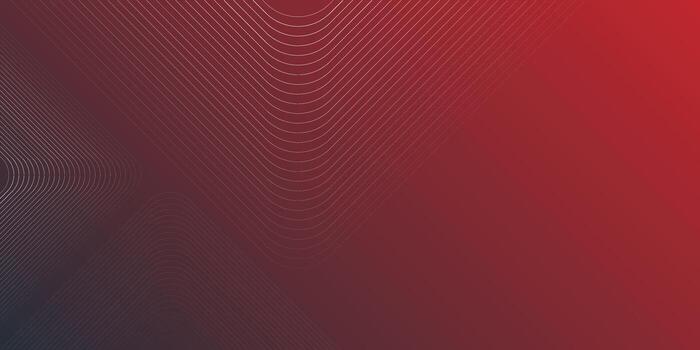 Abstract hexagonal lines on gradient red background. Geometric stripe line art design for poster, brochure, cover, website, banner vector
