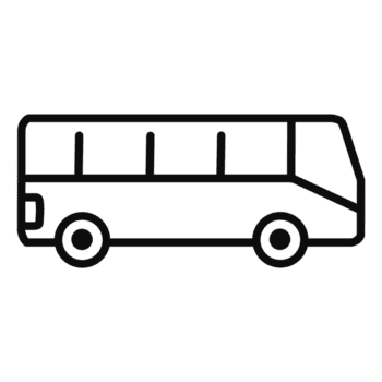 uma limpar \ limpo minimalista esboço desenhando do uma ônibus representando transporte e viagem png