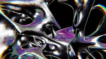 looping design av spinning kromtyp trogen y2k looping design element bakgrund video