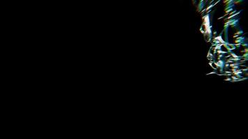 this is Design of Elegant chrometype futuristic y2k looping design element Background video