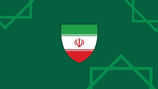 minimalista corrí bandera proteger deporte antecedentes con geométrico modelo para fútbol evento bandera vector